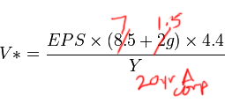 Ben Graham revised formula